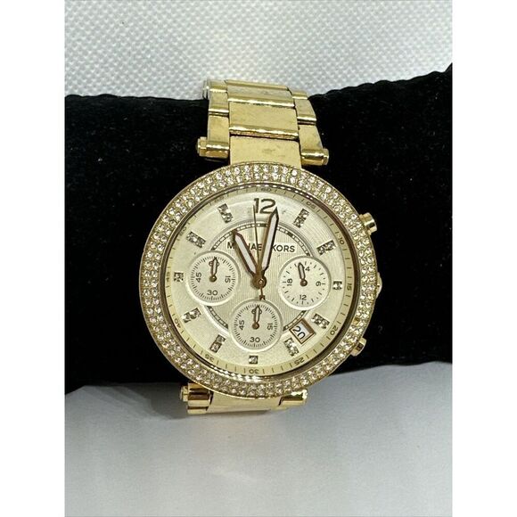 Michael Kors Parker MK5354 Women\'s Gold Stainless Steel Analog Dial Watch NUL5 main image 10